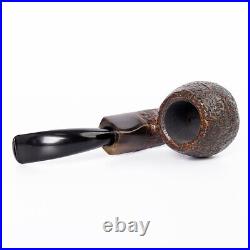 Briar Hungarian Tobacco Pipe Sandblasted Oom-Paul Pipe Bent Cumberland Stem Pipe
