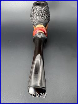 Briar Patch Pipery Rusticated Diplomat withMaple NEW, Unsmoked Tobacco Pipe
