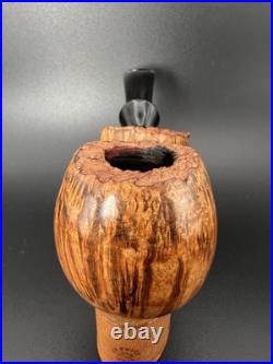 Briar Patch Pipery Smooth Straight Grain Blowfish NEW, Unsmoked Tobacco Pipe