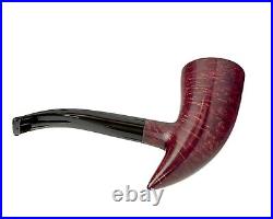 Briar Pickaxe Tobacco Pipe Smooth Red Smoking Bowl with 9 mm Filter by KAF