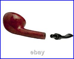 Briar Pipe Acorn Shaped Red Straight Stem Tobaco Smoking Bowl KAF Handmade