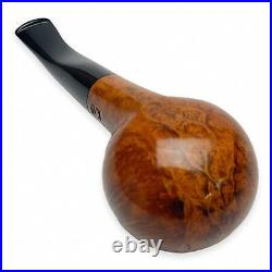 Briar Pipe Apple Shaped Straight Stem Big Tobacco Smoking Bowl with Filter KAF