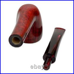 Briar Pipe Kit Freehand Dublin Tobacco Smoking Bowl + Wooden Stand Rack Holder