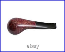 Briar Pipe Smooth Finished Feehand Straight Bulldog Smoking Bowl with Filter KAF