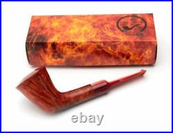 Briar Pipe Straight Stem Rusticated Dublin Red Tobacco Smoking Bowl made by KAF