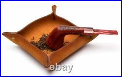 Briar Pipe Straight Stem Rusticated Dublin Red Tobacco Smoking Bowl made by KAF