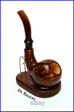 Briar Pipe Tobacco Pipe Smoking Pipe Huge Briar Wood Bowl Bent Apple Smooth