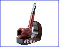 Briar Pipe Unique Canadian Hand Carved Straight Stem Tobacco Smoking Bowl KAF