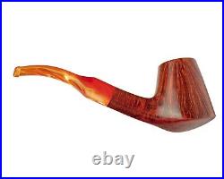 Briar Tobacco Pipe Freehand Volcano Smooth Smoking Bowl with Filter KAF Handmade