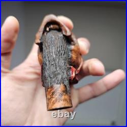 Briar Tobacco Smoking Pipe-Masterpiece by Desislav Gechev-Skull Sculptural Pipe