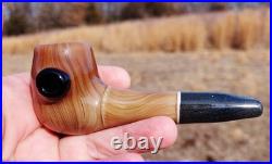 Briar Wood Glass Contemporary Apple Pipe USA Made