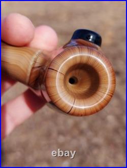 Briar Wood Glass Contemporary Apple Pipe USA Made