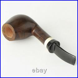 Briar Wood Tobacco Pipe Saddle Bent Stem Curved Handle 9mm Filter Smoking Pipe