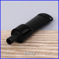 Briar Wooden Smoking Pipe Straight Acrylic Stem Poker Tobacco Pipe with 10 Tools