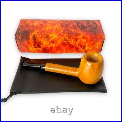 Briar artisan tobacco smoking handmade pipe classic straight lovat 5.78 inch