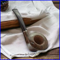 Briar freehand exclusive smoking tobacco pipe Artisan shape with silver ring KAF