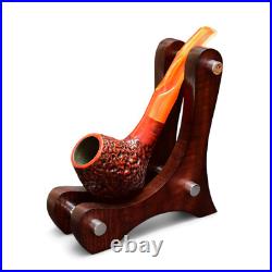 Briar freehand smoking tobacco rusticated artisan wooden handcrafted KAF pipe