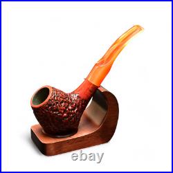 Briar freehand smoking tobacco rusticated artisan wooden handcrafted KAF pipe