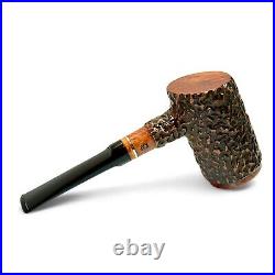 Briar freehand smoking tobacco wooden POKER artisan unique rare rusticated pipe