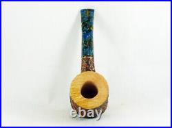 Briar pipe Casanova 55 shape made in Italy rustic Tobacco Pipe pfeife