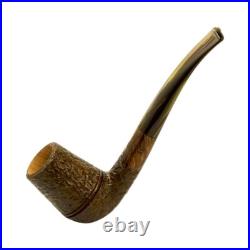 Briar pipe Classic smoking pipe Wooden tobacco pipe Rusticated Sherlock pipe