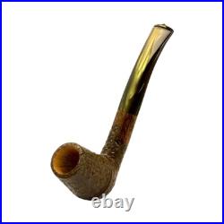 Briar pipe Classic smoking pipe Wooden tobacco pipe Rusticated Sherlock pipe