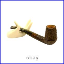 Briar pipe Classic smoking pipe Wooden tobacco pipe Rusticated Sherlock pipe