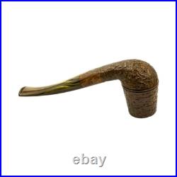 Briar pipe Classic smoking pipe Wooden tobacco pipe Rusticated Sherlock pipe