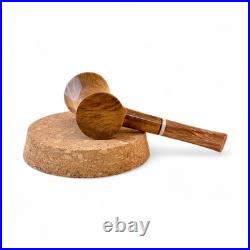 Briar pipe Freehand horn style briar pipe Poker artisan smoking tobacco pipe