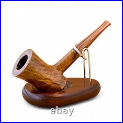 Briar pipe Freehand horn style briar pipe Poker artisan smoking tobacco pipe