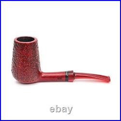 Briar pipe Freehand red rusticated briar pipe Artisan smoking tobacco pipe