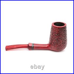 Briar pipe Freehand red rusticated briar pipe Artisan smoking tobacco pipe
