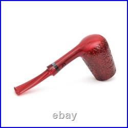Briar pipe Freehand red rusticated briar pipe Artisan smoking tobacco pipe
