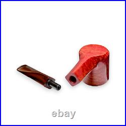 Briar pipe Freehand red smoking tobacco pipe Wooden exclusive artisan pipe