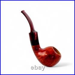 Briar pipe Freehand red wooden pipe Smoking tobacco artisan handmade pipe