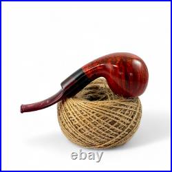 Briar pipe Freehand red wooden pipe Smoking tobacco artisan handmade pipe