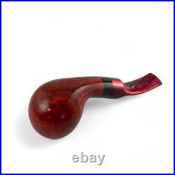 Briar pipe Freehand red wooden pipe Smoking tobacco artisan handmade pipe