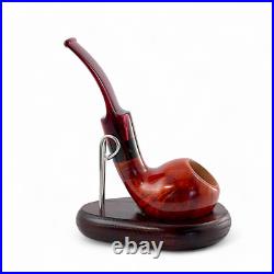 Briar pipe Freehand red wooden pipe Smoking tobacco artisan handmade pipe