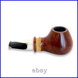 Briar pipe Freehand short briar pipe Unique rare pipe Smoking tobacco pipe