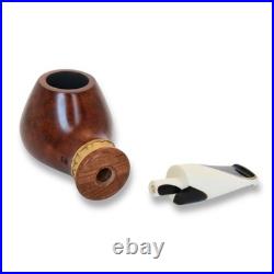 Briar pipe Freehand short briar pipe Unique rare pipe Smoking tobacco pipe