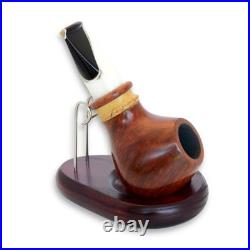 Briar pipe Freehand short briar pipe Unique rare pipe Smoking tobacco pipe