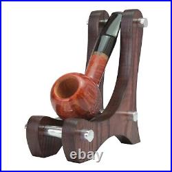 Briar pipe Freehand smoking pipe Tomato artisan shape with rusticated bowl pipe