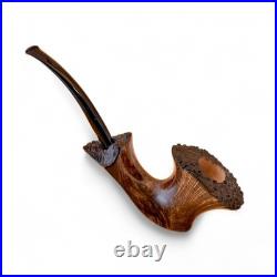 Briar pipe Freehand wooden briar pipe Artisan handmade smoking tobacco pipe