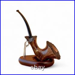 Briar pipe Freehand wooden briar pipe Artisan handmade smoking tobacco pipe