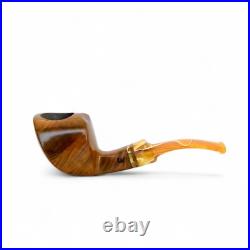 Briar pipe Freehand wooden pipe Smoking tobacco pipe Artisan unique rare pipe