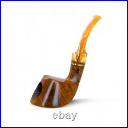 Briar pipe Freehand wooden pipe Smoking tobacco pipe Artisan unique rare pipe