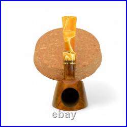 Briar pipe Freehand wooden pipe Smoking tobacco pipe Artisan unique rare pipe