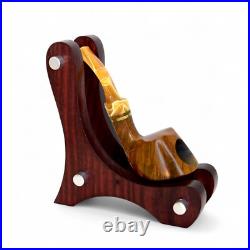 Briar pipe Freehand wooden pipe Smoking tobacco pipe Artisan unique rare pipe