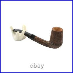 Briar pipe Rusticated wooden pipe Smoking tobacco pipe Sherlock Holmes pipe