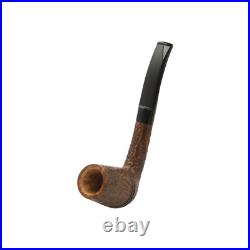 Briar pipe Rusticated wooden pipe Smoking tobacco pipe Sherlock Holmes pipe